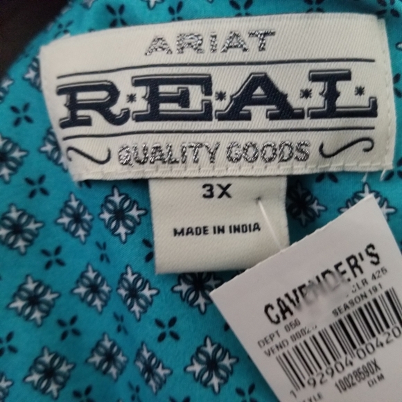 Ariat stretch shirt sz 3x NWT - Picture 10 of 13